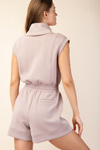 Lt Mocha Modal Scuba Luxe Sleeveless Romper