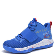 Blue Kids Colorful Velcro Closure Sneaker