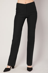 Black Millennium Boot Cut Stretch Office Trouser Pants