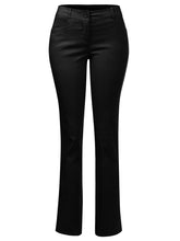 Black Millennium Boot Cut Stretch Office Trouser Pants