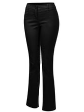 Black Millennium Boot Cut Stretch Office Trouser Pants
