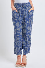 Bandana Missy Linen Jogger Pant With Pleated Hem