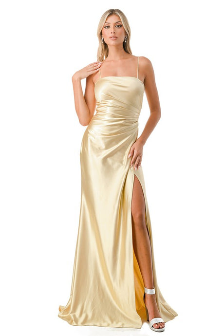 Gold A Off-Shoulder Sexy Party Dress