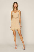 Mustard Ivory Sleeveless Cami Smocked Gingham Bodycon Dress