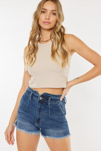 Dark High Rise Shorts