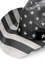 Grey/Black American Flag Summer Western Cowboy Hat