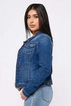 Blue Classic Jacket in Stretch Denim