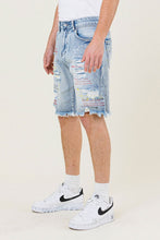 Light Sand Tint Color Stitch Denim Surfer Shorts