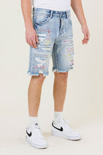 Light Sand Tint Color Stitch Denim Surfer Shorts