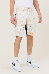 Light Khaki Double Face Surfer Denim Short