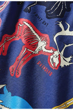 Blue Boys Glow In The Dark Animal Skeleton Tee