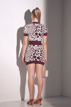 Ivory/Brown Animal Print 2 PC Knit Set