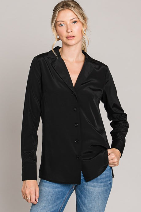 Black Solid Tunic Shirt