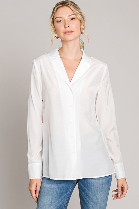 Ivory Solid Tunic Shirt