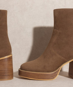 Khaki OASIS SOCIETY Alexandra - Platform Ankle Boots