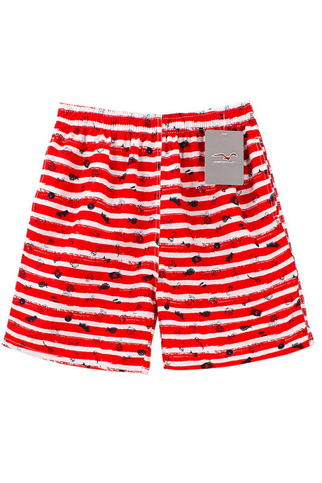 Red Men's Swimming Trunk