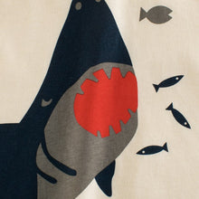 Beige Boy's Shark Print Tee