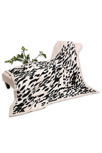 Beige Cheetah Print Luxury Soft Throw Blanket