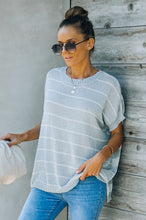 Sage Striped Sweater Top