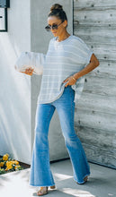 Sage Striped Sweater Top