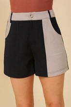 Black/Grey Color Block Shorts