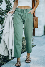 Olive Elastic Waist Pants