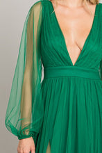 Kelly Green Mesh Long Dress