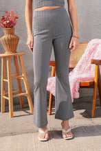 Black/White Retro Zig Zag Print Pant Set