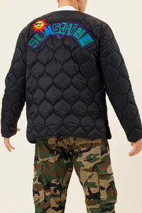 Black Sunshine Quilted Liner Jacket
