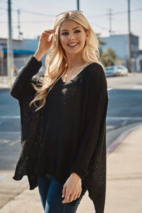 Black California Breeze Sweater