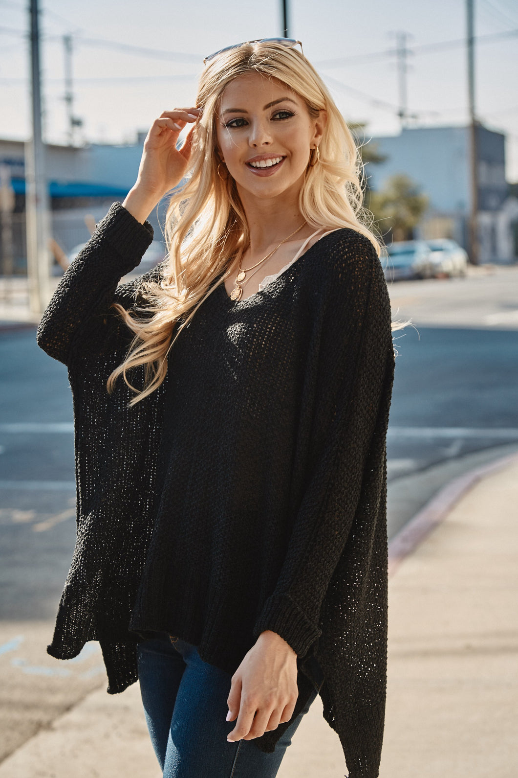 Black California Breeze Sweater