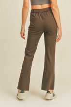 Chocolate Brown High Rise Split Hem Pants