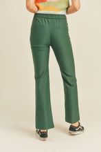 Forest Green High Rise Split Hem Pants