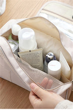 Beige Makeup Pouch Travel Organizer Bag