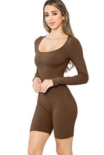 Carob Brown Snatched Long Sleeve Jumpsuit