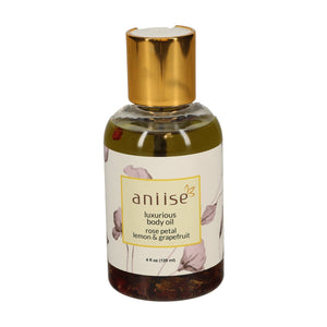 Lemon & Grapefruit Luxurious Body Oil with Rose Petal Natural Oils