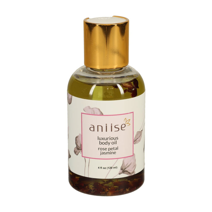 Jasmine Luxurious Body Oil with Rose Petal Natural Oils