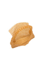 Orange Sherry Lime Beaded Top Handle Bag