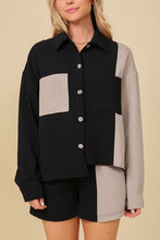 Black/Grey Color Block Jacket