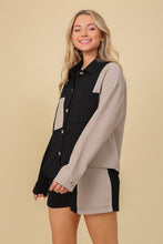 Black/Grey Color Block Jacket