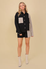 Black/Grey Color Block Jacket