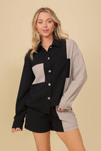 Black/Grey Color Block Jacket