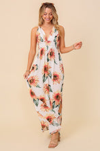Ivory Sunflower Sleeveless Maxi Dress