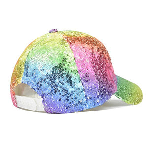 Pastel Rainbow Sequins Hat