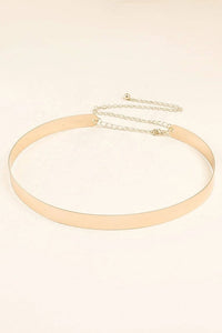 Gold Women's Gold Metal Belt