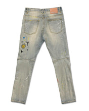 Light Stone Tint All Over Embroidered Slim Fit Pants