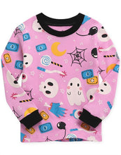 Horror Night Pink Halloween Long Sleeve PJs