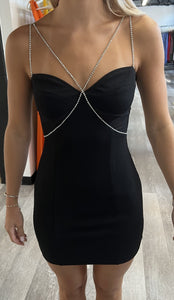 Black Millionaire Mini Dress