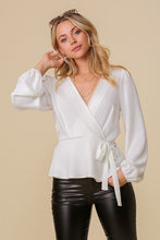 Off White Mustard Brooklyn Airflow Surplice Top With Self Tie