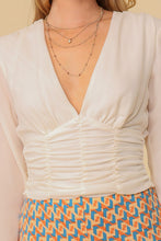 White Night Out Ruched Top